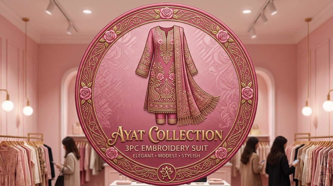 3PC Embroidered Lawn